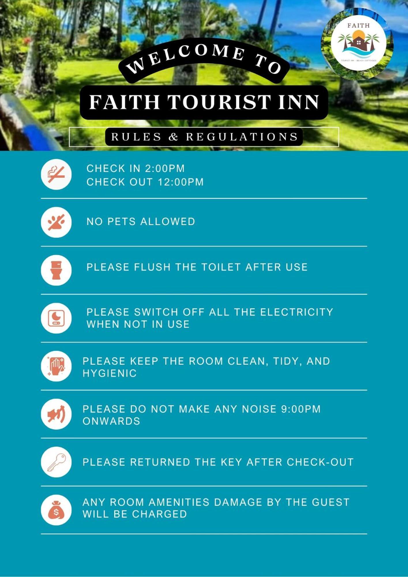 Faith Tourist Inn San Vicente  Bagian luar foto